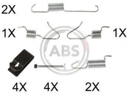 Комплект монтажный барабанных тормозов зад RAV 4/QASHQAI 06-170х32 A.B.S. 0898Q