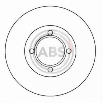 Тормозной диск перед. Opel Astra F/Tigra -00 (256x19.9) A.B.S. 15750