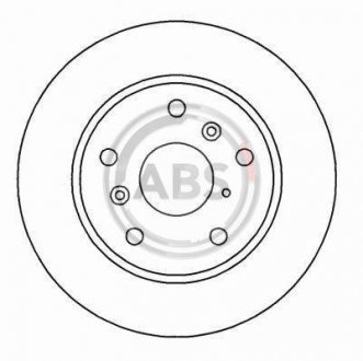 Гальмівний диск пер. Tiggo/J11/Probe/Brawny/626/Capella/Telstar 87- A.B.S. 15950