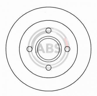 Гальмівний диск задн. Fiesta/Focus/Scorpio/Sierra/Chimaera/Kallista 82- A.B.S. 16375