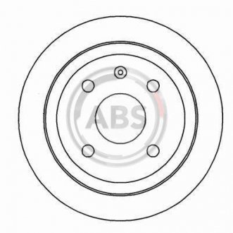 Гальмівний диск задн. Astra/Vectra/Nubira/Orion 96-05 A.B.S. 16928 (фото 1)