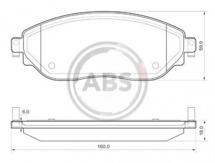 Колодки тормозные перед. NV300/Trafic/Vivaro (14-21) A.B.S. 35077