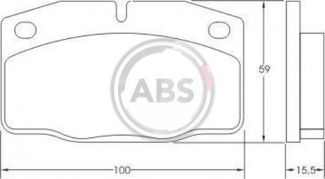 Колодки тормозные перед. Astra/Combo/Corsa/Kadett/Nova (75-01) A.B.S. 36145