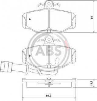 Колодки тормозные задн. Scorpio/Escort/Granada/Sierra 82-01 A.B.S. 36170