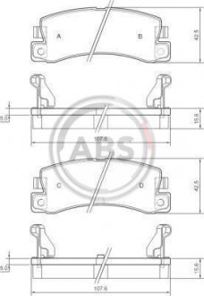 Колодки тормозные задн. Avensis/Corolla/Camry/Corona/Celica/Carina/RX/ES 87-07 A.B.S. 36604