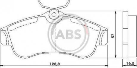 Колодки тормозные перед. Almera/Primera (96-06) A.B.S. 36740