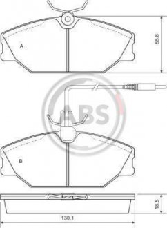 Колодки тормозные пер. Megane/Scenic/Laguna/Safrane/Sport 92-03 A.B.S. 36769