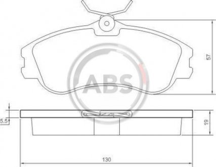 Тормозные колодки перед. Berlingo/Partner 96-01 (Lucas) A.B.S. 37152