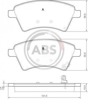 Гальмівні колодки перед Suzuki SX4 04> A.B.S. 37532