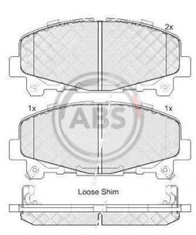 Колодки гальмівні перед. Accord/TLX (08-21) A.B.S. 37721