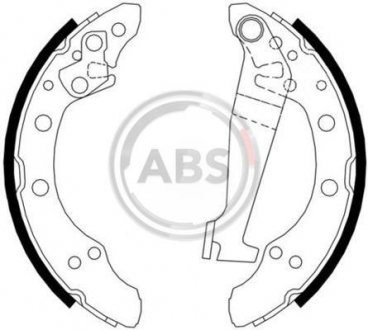 Колодки гальмівні 100/80/Cordoba/Fabia/Felicia/Fox/Ibiza/Lupo/Passat (76-15) A.B.S. 8778