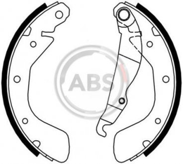 Колодки тормозные задн. Astra/Combo/Corsa/Lanos (82-12) A.B.S. 8885