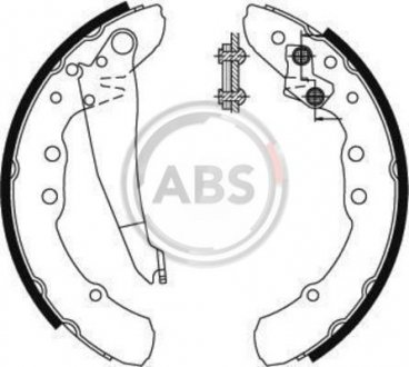 Колодки гальмівні задн. Audi 100/80/Caddy/Golf/Jetta (87-04) A.B.S. 8921