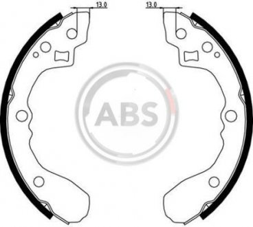 Колодки ручного тормоза Daily II-III 89-07 (Brembo) c пружинками A.B.S. 9080