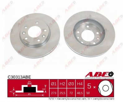 Тормозной диск ABE C30313ABE