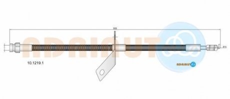 Шланг гальм. задн. лів. HYUNDAI i30 07- ADRIAUTO 10.1219.1