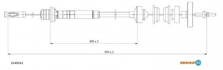 Трос зчеплення ADRIAUTO 1101131