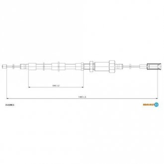 Трос ручного гальма ADRIAUTO 1102801