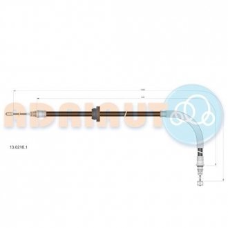 Трос ручного тормоза ADRIAUTO 13.0216.1