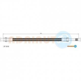 Шланг гальмівний гідравлічний ADRIAUTO 27.1212