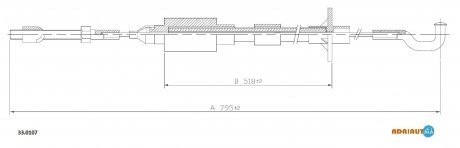 Трос сцепления ADRIAUTO 33.0107