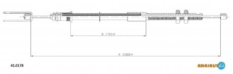 RENAULT Трос сцепления Master PR/AR 89-9/97 (1980/173 ADRIAUTO 41.0178