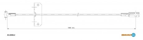 Тросик стояночного тормоза ADRIAUTO 41.0204.2
