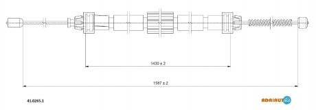 Трос зупиночних гальм ADRIAUTO 41.0265.1