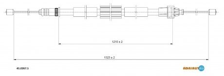 Трос зупиночних гальм ADRIAUTO 41.0267.1