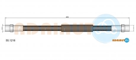 VW Шланг тормозной передн. LT -96 ADRIAUTO 55.1218