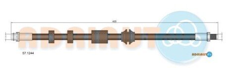 Шланг гальмівний передн VOLVO S80,S60,V70,V60,XC70 10- ADRIAUTO 57.1244 (фото 1)