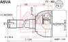 ШРУС НАРУЖНиЙ 24x59x30 (TOYOTA LAND CRUISER 100 HD TY303