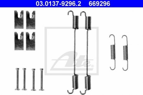 Пружинки зад. колодок, 05- ATE 03.0137-9296.2