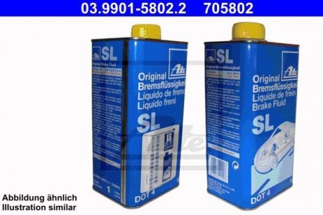 Тормозная жидкость SL DOT 4 1 L ATE 03.9901-5802.2