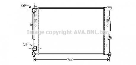 Радіатор PASSAT6/A6/SUPERB BRAZED (Ava) AVA COOLING AI 2189