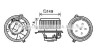 AVA ALFA ROMEO Вентилятор салону 147 1.6, 1.9, 2.0 01-, GT, 156 AVA COOLING AL8138 (фото 1)