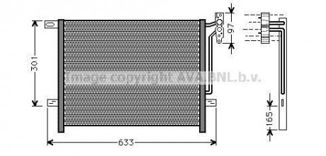 Конденсер кондіционера (AVA) AVA COOLING BW5203 (фото 1)