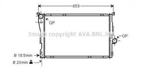 Радиатор AVA COOLING BWA 2278