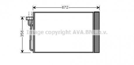 Радиатор кондиционера BMW 5E60 520-530i, 7E65 730-750i AVA COOLING BWA5267D