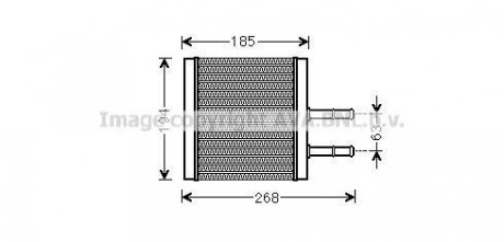 Радиатор отопителя Aveo 09/02- (AVA) AVA COOLING CTA6042