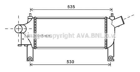 Інтеркулер NISSAN NAVARA (2005) 2.5 DCI (Ava) AVA COOLING DNA4339 (фото 1)