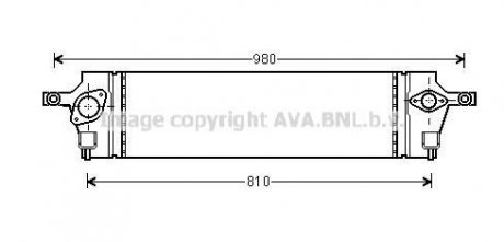 Інтеркулер Nissan X-Trail 2,0dCi 07>13, Koleos 2.0dCi 08> AVA AVA COOLING DNA4350