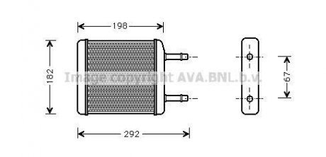 Радиатор отопителя салона Daewoo Matiz 98> AVA COOLING DW6024