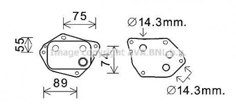 Радиатор масляный HYUNDAI ACCENT (2006) 1.5 CRDI (Ava) AVA COOLING HY3288