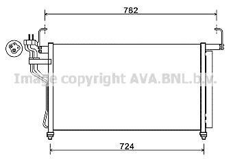 Радиатор кондиционера Hyundai H-1 07-15 (Ava) AVA COOLING HY5315D