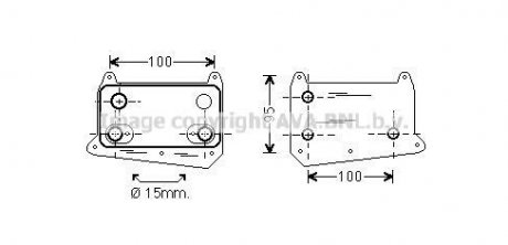 AVA DB масляний радіатор W210/163 2.7/3.2CDI 99- AVA COOLING MS3552 (фото 1)