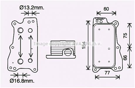 Радіатор масляний MB E211, E212, S221, ML164, GL164 AVA AVA COOLING MS3688