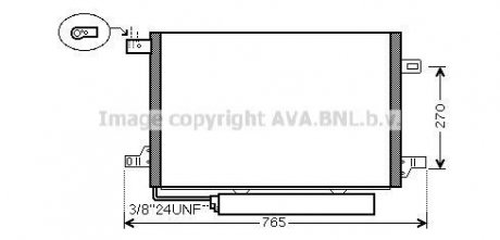 Радиатор кондиционера MERCEDES A-CLASS W169/B-CLASS W245 (AVA) AVA COOLING MSA5579D