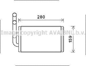 Радиатор отопителя CHEVROLET CAPTIVA (2007) 2.0 VCDI (AVA) AVA COOLING OL6570