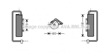 Осушувач кондиціонера Opel Vectra C 02>08 AVA AVA COOLING OLD335